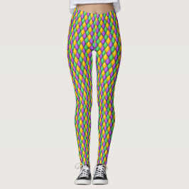 Mardi Gras 2 Diamonds Pop Mode Leggings