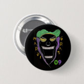 MARDI GRAS 2K9 RONDE BUTTON 5,7 CM (Voorkant /achterkant)