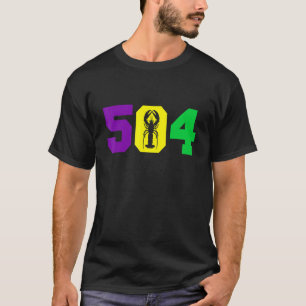Mardi Gras 504 Crawfish Funny Lovers Festival Outf T-shirt