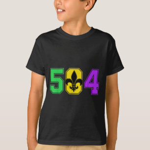 Mardi Gras 504 Nola New Orleans Louisiana La T-shirt