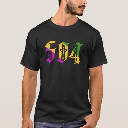Mardi Gras 504 T-shirt (Voorkant)