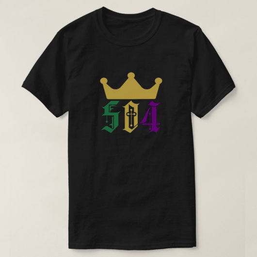 Mardi Gras 504 T-shirt (Design voorkant)