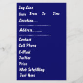 Mardi Gras 5,5 x 8,5 inch (Uitzicht notities) Flyer (Achterkant)