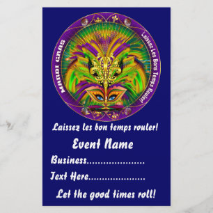 Mardi Gras 5,5" x 8,5"  Zie notities Flyer