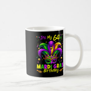 Mardi Gras 64e verjaardag Vet Dinsdag 64 jaar oud Koffiemok