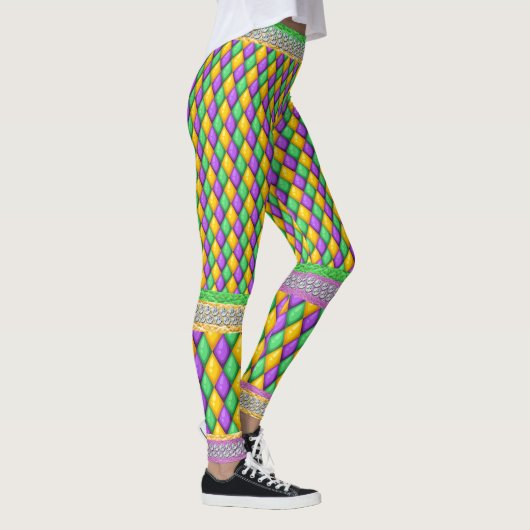 Mardi Gras 6a Diamonds Pop Mode Leggings (Rechts)