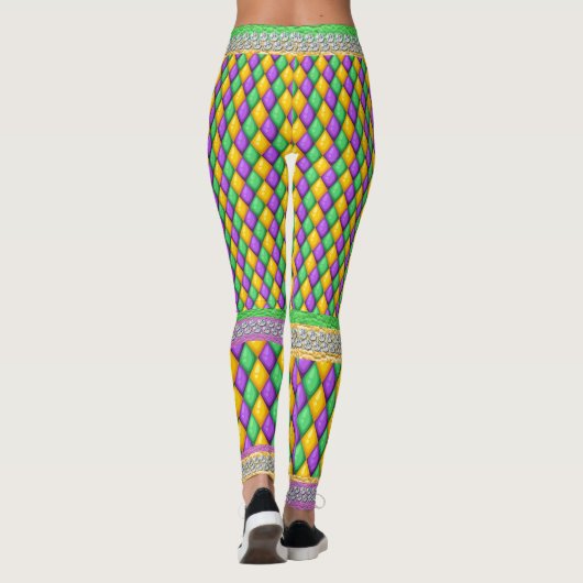 Mardi Gras 6a Diamonds Pop Mode Leggings (Achterkant)