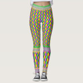 Mardi Gras 6a Diamonds Pop Mode Leggings (Voorkant)