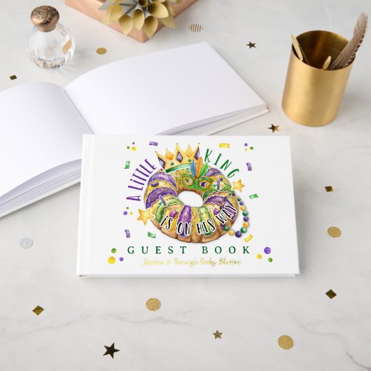 Mardi Gras A little King in on the way Gastenboek (Voorkant open)