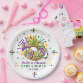 Mardi Gras A little King is on his way Papieren Bordje (Feest)