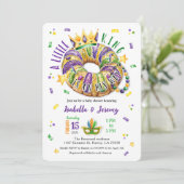 Mardi Gras A little King Round Corners Kaart (Staand voorkant)