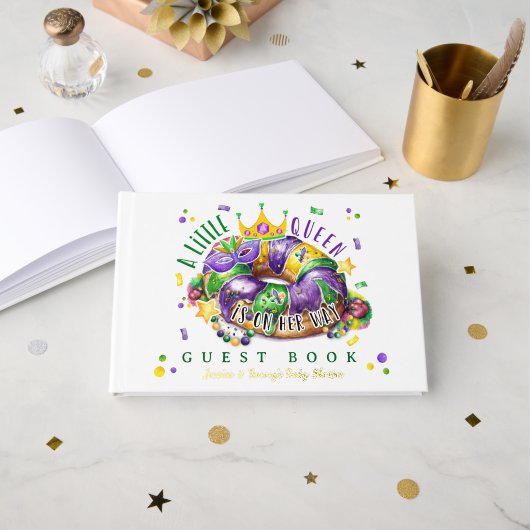 Mardi Gras A little Queen in on the way Gastenboek (Voorkant open)