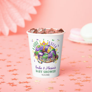 Mardi Gras A little Queen in on the way Papieren Bekers