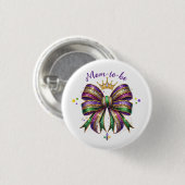 Mardi Gras aanstaande moeder Ronde Button 3,2 Cm (Voorkant /achterkant)