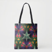 Mardi Gras Abstract kleurrijk Tote Bag (Voorkant)
