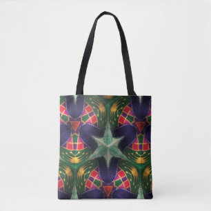 Mardi Gras Abstract kleurrijk Tote Bag