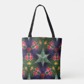 Mardi Gras Abstract kleurrijk Tote Bag (Achterkant)