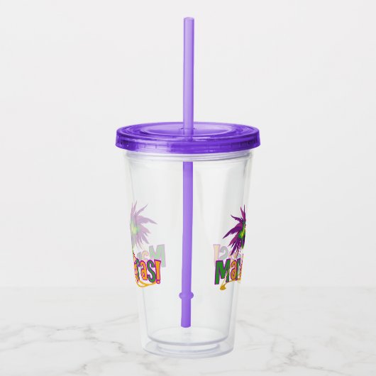 Mardi Gras Acryl Drinkbeker (Rechts)