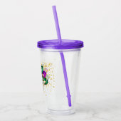 Mardi Gras Acryl Tumbler Drinkbeker (Links)