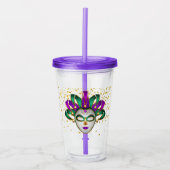 Mardi Gras Acryl Tumbler Drinkbeker (Voorkant)