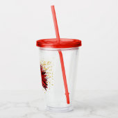 Mardi Gras Acryl Tumbler Drinkbeker (Links)