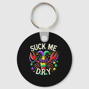 Mardi Gras Adult Humor Crawfish Ongepast Mard Sleutelhanger