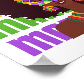 MARDI GRAS Afro Koningin Poster (Hoek)