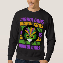 MARDI GRAS Afro Trui