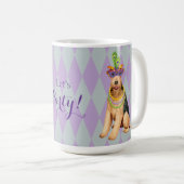 Mardi Gras Airedale Koffiemok (Voorkant rechts)