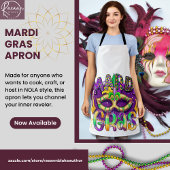Mardi Gras All-Over Print Schort