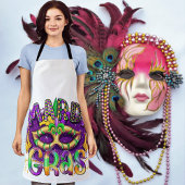 Mardi Gras All-Over Print Schort