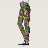 Mardi Gras Alles draagt Leggings van maskers (Links)