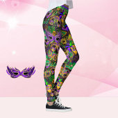 Mardi Gras Alles draagt Leggings van maskers