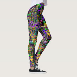 Mardi Gras Alles draagt Leggings van maskers