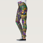 Mardi Gras Alles draagt Leggings van maskers (Links)