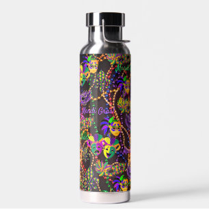 Mardi gras Alles wordt gemaskeerd met heet koud wa Waterfles