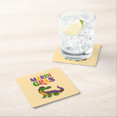 Mardi Gras Alligator, Mardi Gras Partij Kartonnen Onderzetters (Insitu)