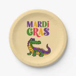 Mardi Gras Alligator, Mardi Gras Partij Papieren Bordje