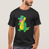 Mardi Gras Alligator Masquerade Carnival Costume M T-shirt (Voorkant)