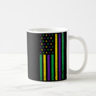 Mardi Gras Amerikaanse Vlag Patriottisch Carnaval  Koffiemok