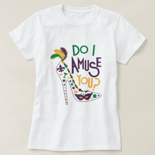 Mardi Gras amuseer je met Mardi Gras T-shirt (Design voorkant)