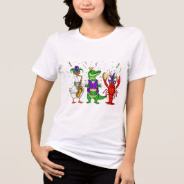 Mardi Gras Animals T-Shirt – Fun Carnival Parade C