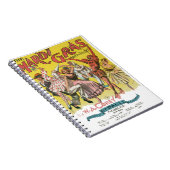 Mardi Gras Antiek Geel Poster Notitieboek (Rechterzijde)