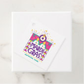 Mardi Gras Arch, Galveston, Texas Bedankjes Labels (In situ)