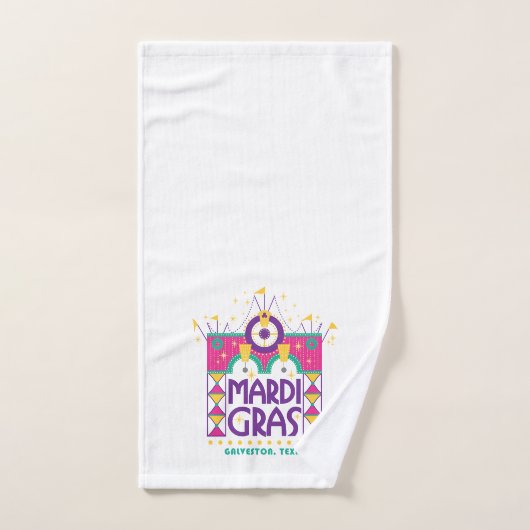 Mardi Gras Arch, Galveston, Texas Handdoek (Handdoek)