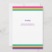 Mardi Gras Arch, Galveston, Texas Kaart (Achterkant)