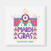 Mardi Gras Arch, Galveston, Texas Magneet (Voorkant)