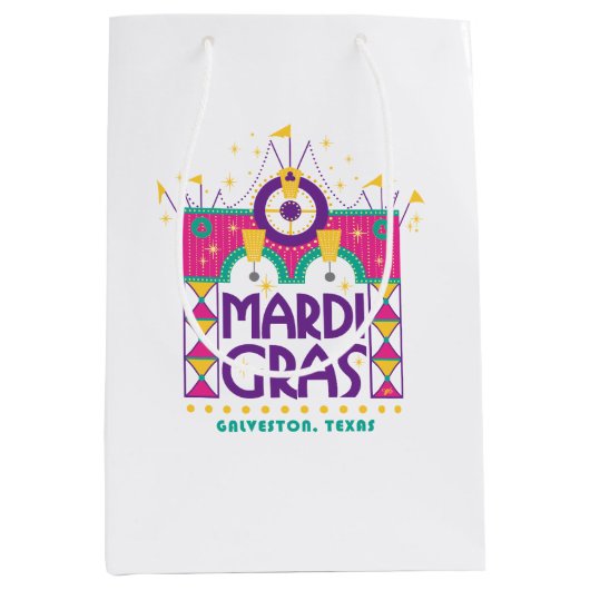 Mardi Gras Arch, Galveston, Texas Medium Cadeauzakje (Voorkant)