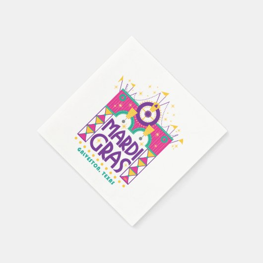 Mardi Gras Arch, Galveston, Texas Servet (Hoek)