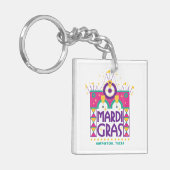 Mardi Gras Arch, Galveston, Texas Sleutelhanger (Voorkant Links)